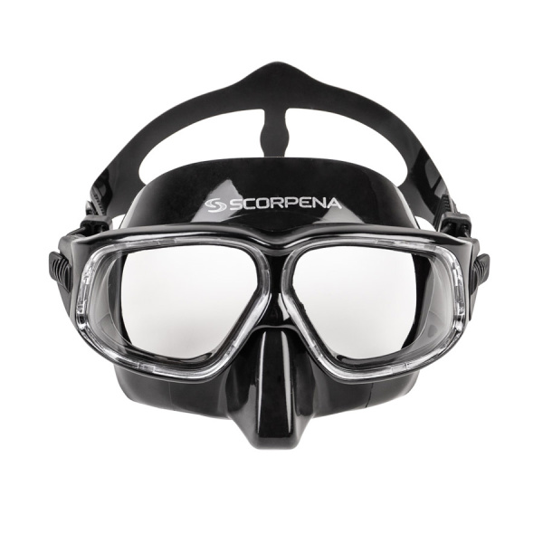 Маска Scorpena Apnea F1 (черный силикон; черный)